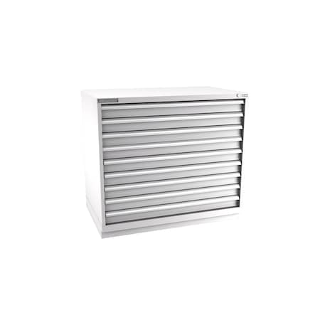 Champion Tool Storage Modular Drawer Cabinet, 9 Drawer, Light Gray, Steel, 47 in W x 28-1/2 in D x 41-3/4 in H E18000901ILCFTB-LG